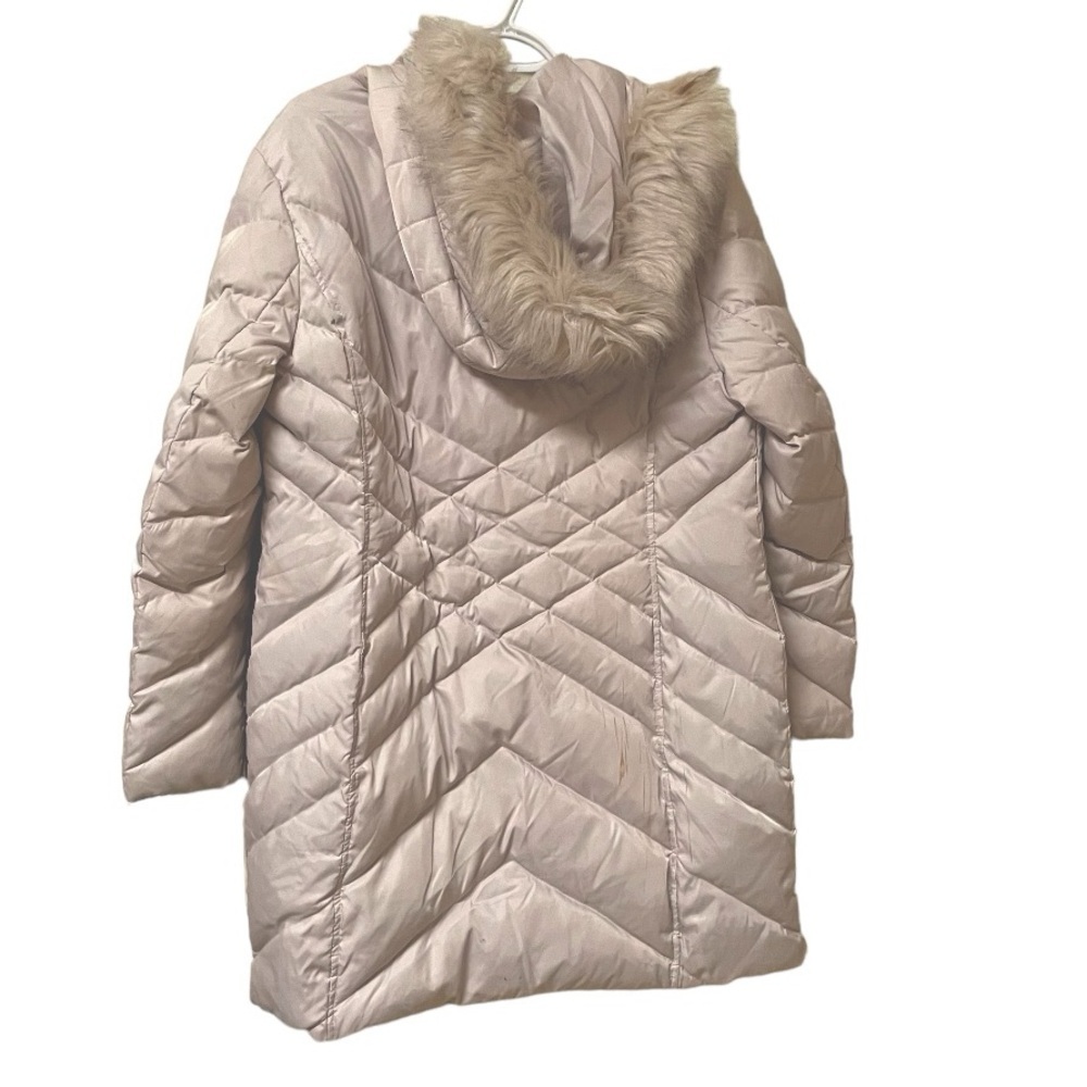 Kenneth Cole Reaction Long white Down Puffer hooded Parka size XL women’s